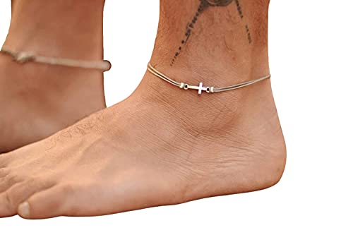 Algopix Similar Product 14 - Cross anklet for men mens anklet with