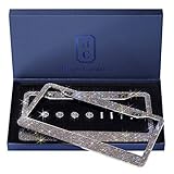 Algopix Similar Product 20 - Handcrafted Bling License Plate Frames