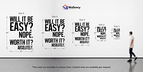 Algopix Similar Product 6 - Wallency Motivational Wall Decal  Gym