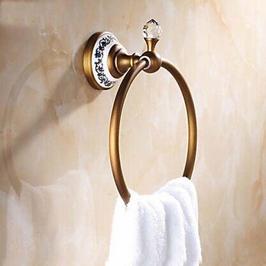 Algopix Similar Product 19 - XYXH Towel Ring Antique Brass