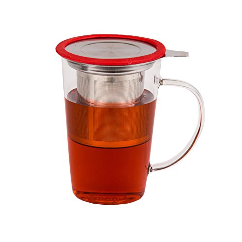 Algopix Similar Product 4 - Glass Tea Cup With Infuser For Infusing