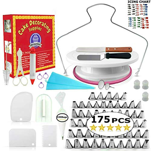 Algopix Similar Product 19 - Cake Decorating Supplies  175 PCS