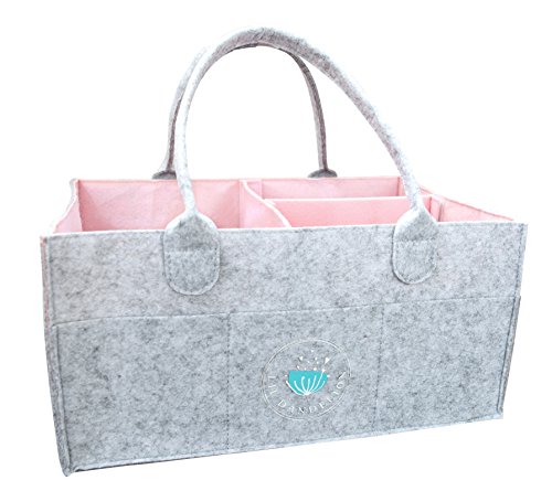 Algopix Similar Product 5 - Baby Diaper Caddy Organizer Pink for