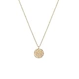 Algopix Similar Product 10 - Fettero Moon Gold Pendant Necklace for