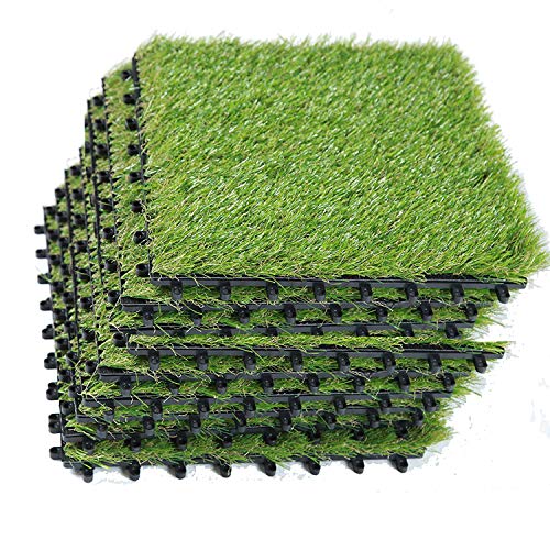 Algopix Similar Product 12 - EcoMatrix Artificial Grass Tiles