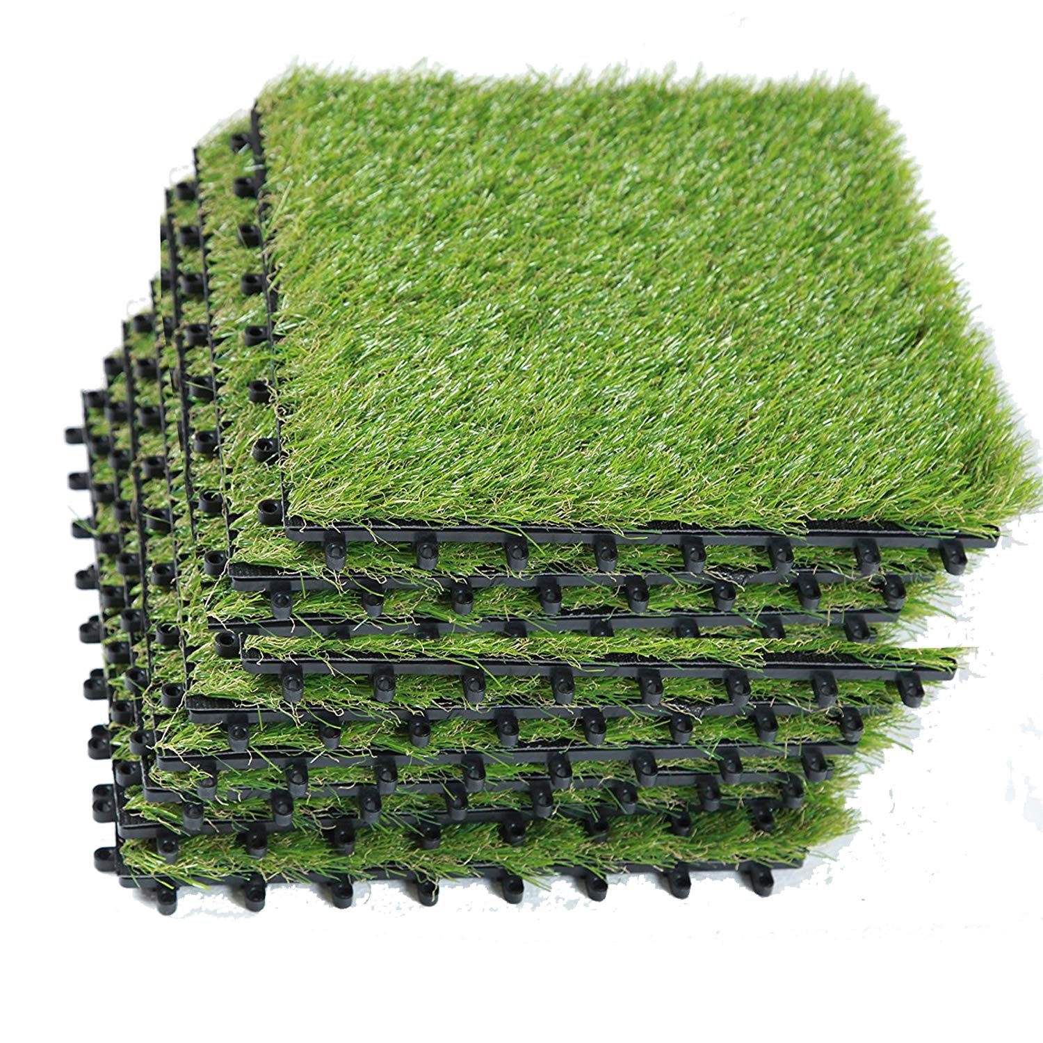 Algopix Similar Product 6 - EcoMatrix Artificial Grass Tiles