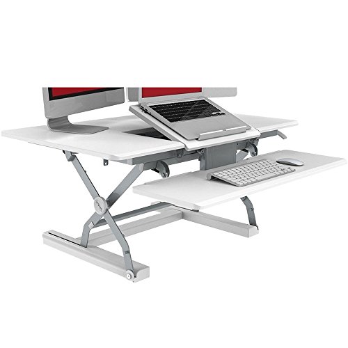 Algopix Similar Product 14 - Loctek PL36W 36" Sit-Stand Riser, White