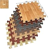 Algopix Similar Product 12 - Sorbus Wood Grain Floor Mats Foam