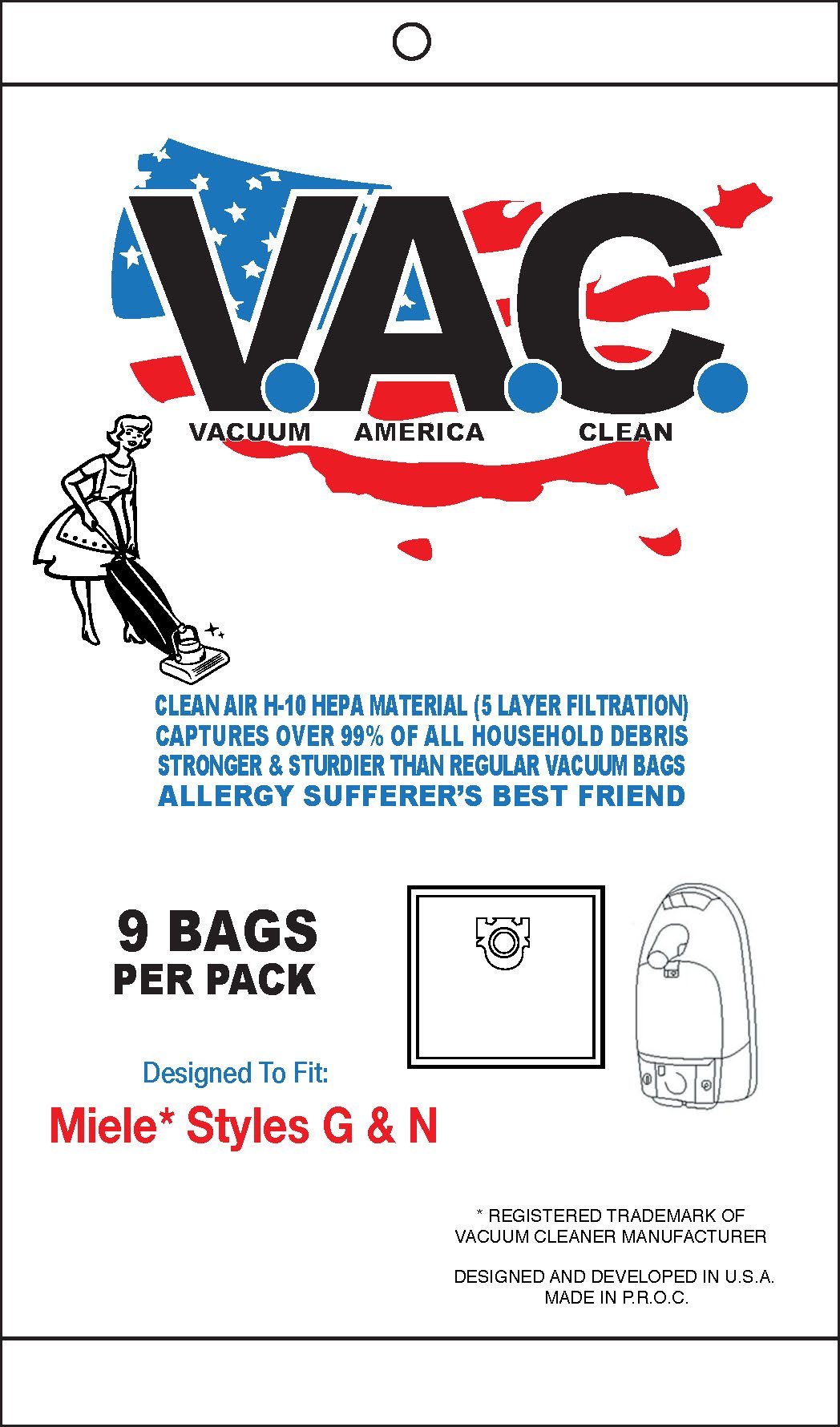 Algopix Similar Product 7 - VACUUM AMERICA CLEAN VAC 32 Miele