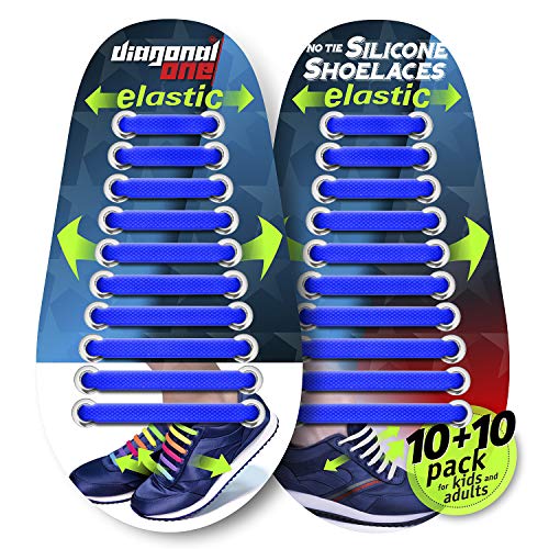 Algopix Similar Product 4 - Diagonal One No Tie Shoelaces for Kids