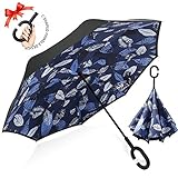 Algopix Similar Product 19 - ZOMAKE Inverted Umbrella Double Layer