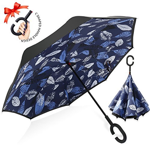 Algopix Similar Product 18 - ZOMAKE Inverted Umbrella Double Layer
