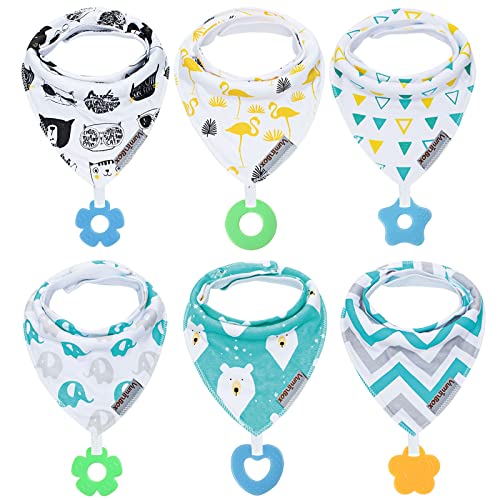 Algopix Similar Product 13 - vuminbox Baby Bandana Drool Bibs 6Pack
