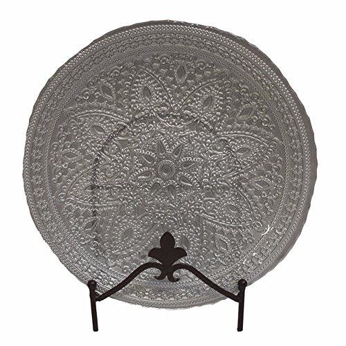 Algopix Similar Product 11 - Benzara Archaic Styled Glass Charger
