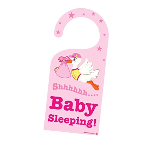 Algopix Similar Product 4 - Cute News Baby Girl Sleeping Stork Door