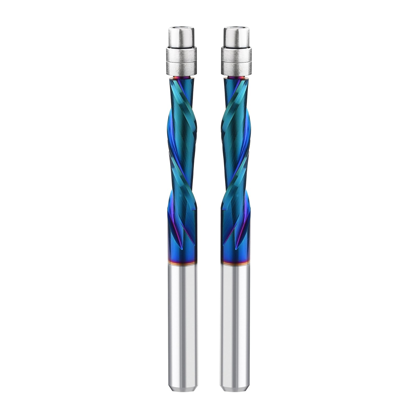Algopix Similar Product 8 - SILIVN Spiral Flush Trim Router Bit Set