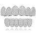 Algopix Similar Product 2 - LuReen Diamond CZ Teeth Grillz Gold