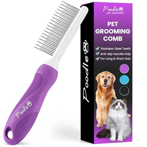 Algopix Similar Product 9 - Poodle Pet Detangling Pet Comb with