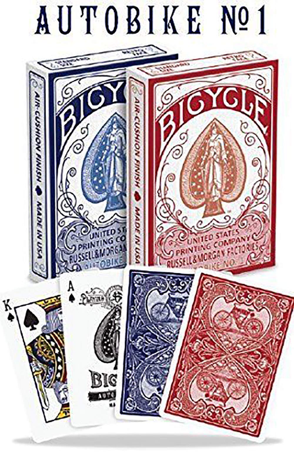 Algopix Similar Product 16 - Bicycle Autobike No 1 Playing Cards