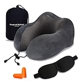 Algopix Similar Product 3 - Travel Pillow Luxury Memory Foam Neck 