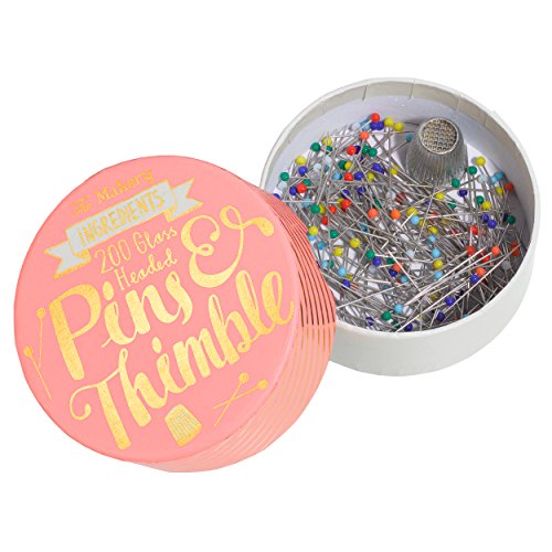 Algopix Similar Product 2 - The Makery Thimbles Pins, Multi