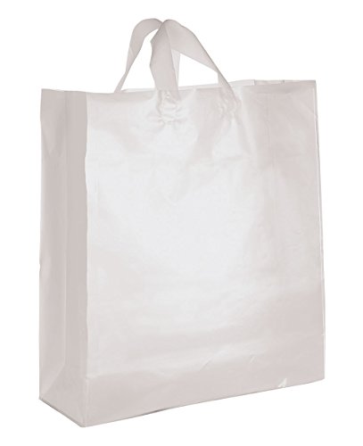 Algopix Similar Product 16 - Jumbo Clear Frosted Plastic Shopping