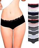 Algopix Similar Product 12 - Emprella Womens Lace Underwear Hipster