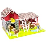 Algopix Similar Product 13 - Saddle Up Wooden Barnyard Playset