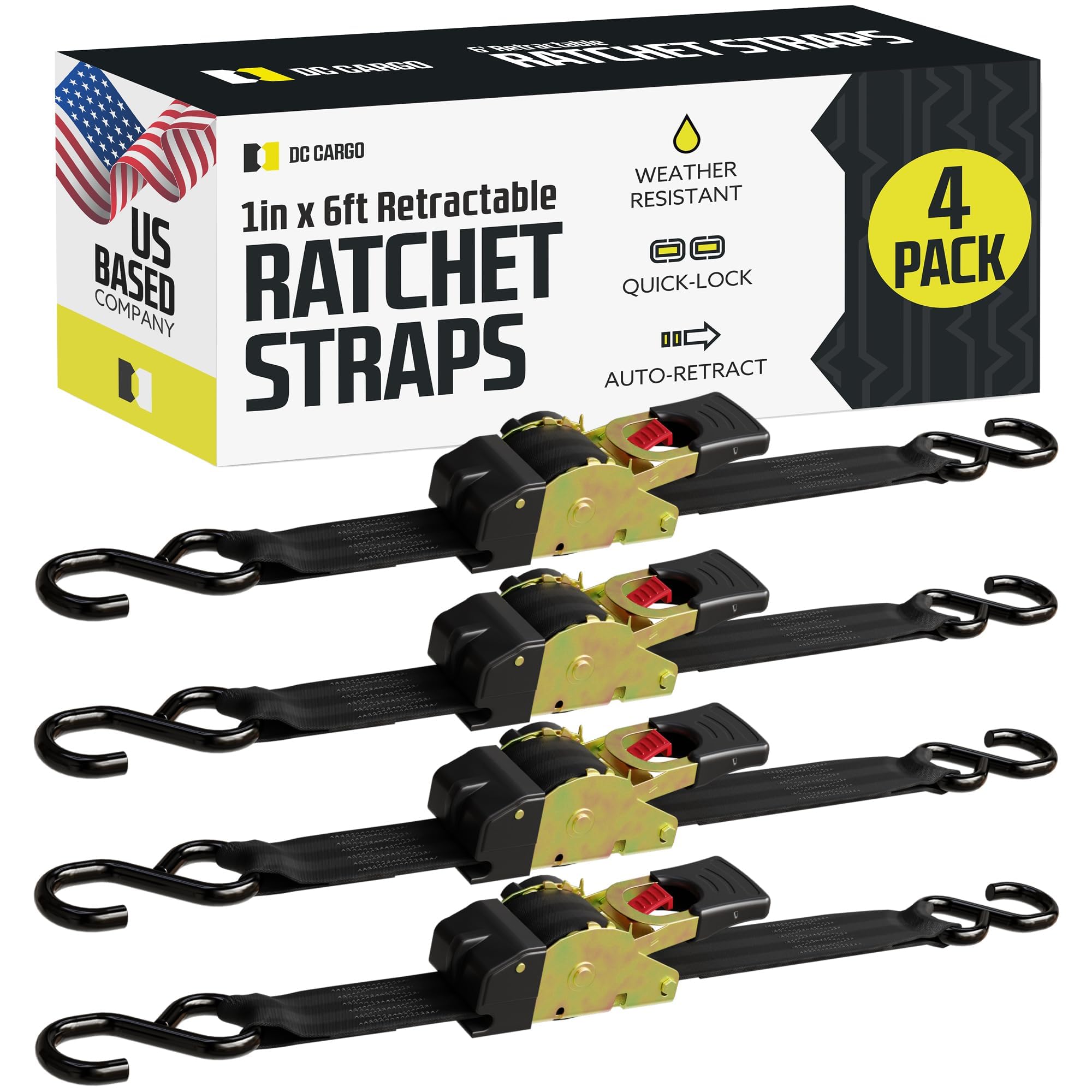Algopix Similar Product 7 - DC Cargo Mall Retractable Ratchet