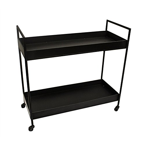 Algopix Similar Product 14 - Benzara Notable Metal Bar Cart with Two
