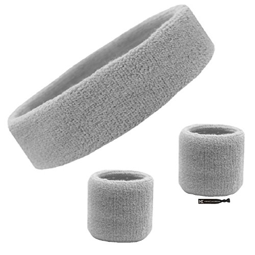 Algopix Similar Product 12 - Kenz Laurenz Sweatband Set Cotton