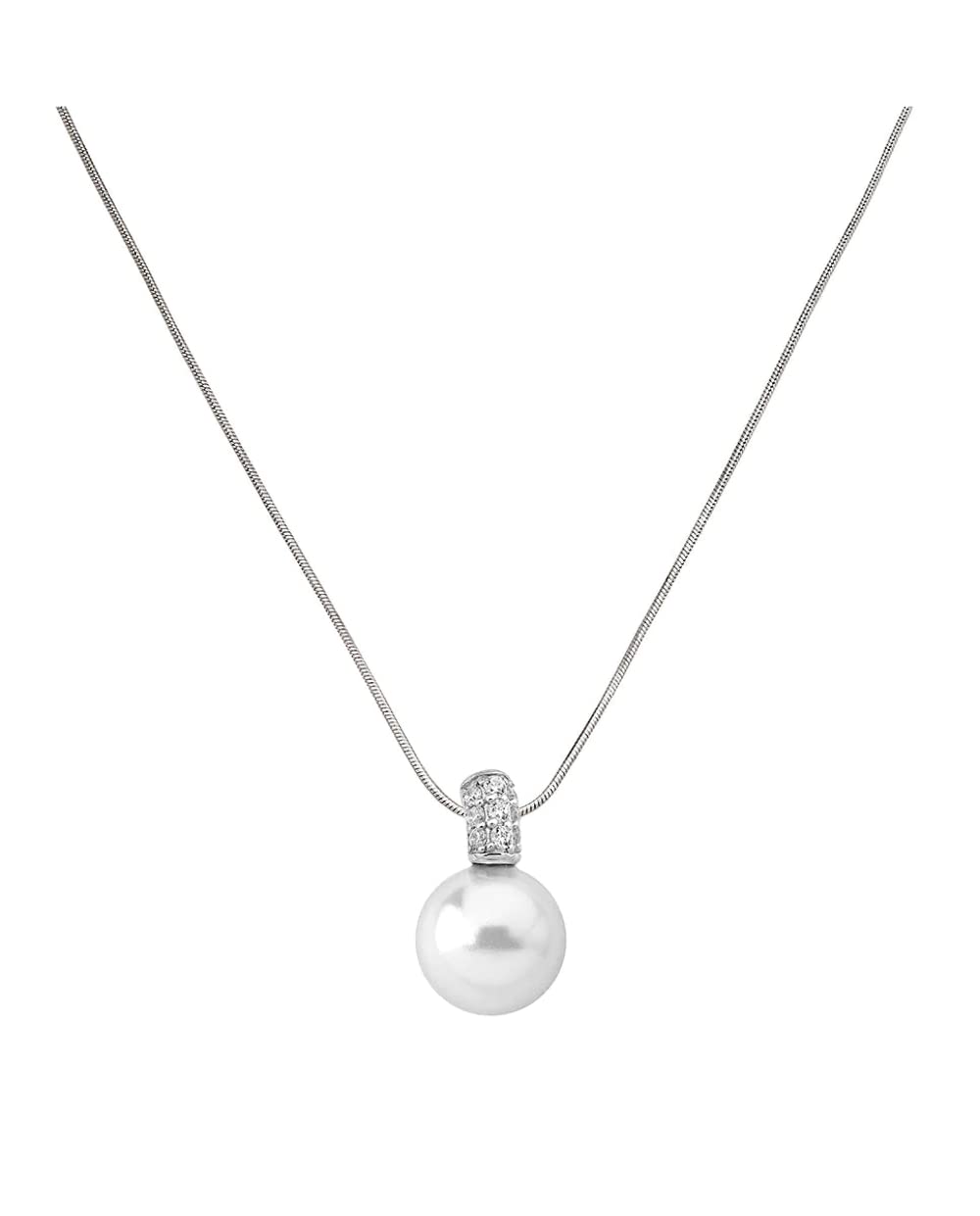 Algopix Similar Product 8 - Majorica Sterling Silver Rhodium Plated