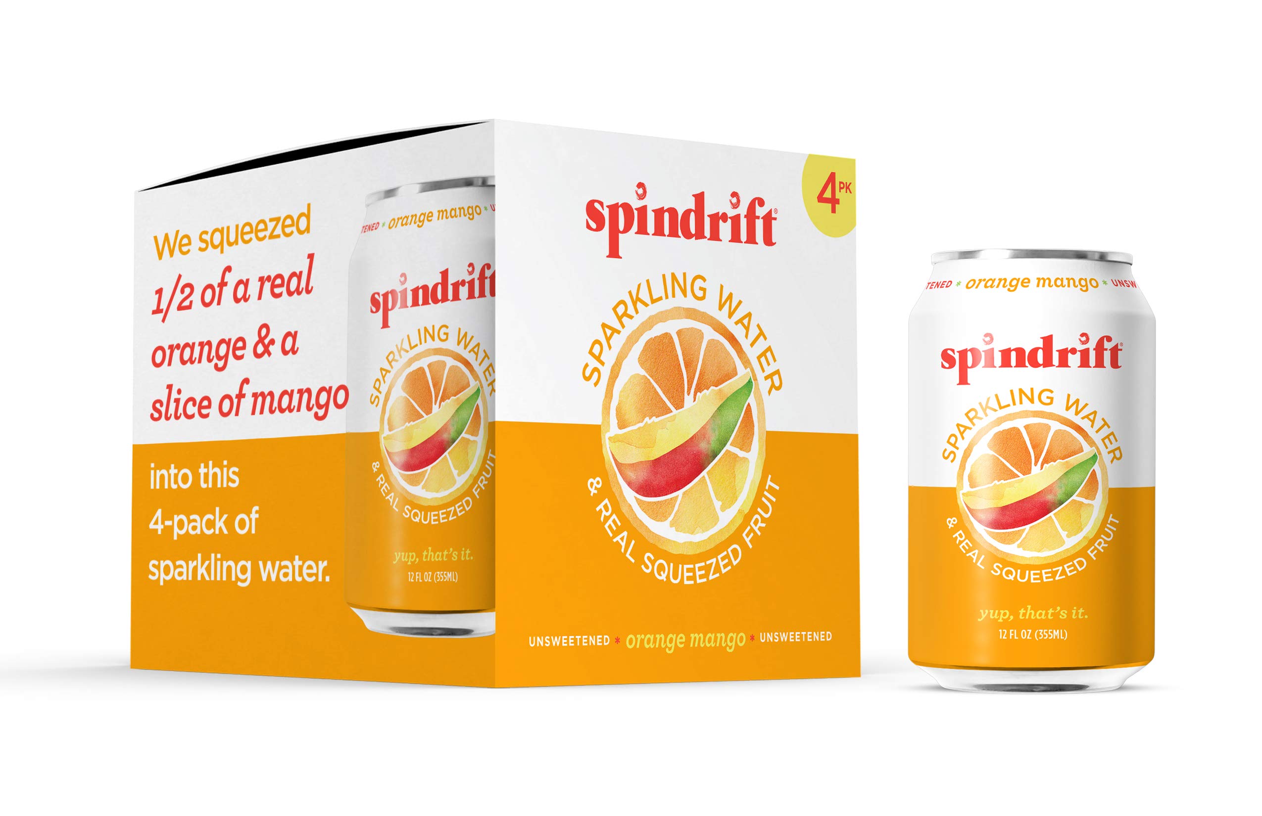 Algopix Similar Product 11 - Spindrift Sparkling Water Orange Mango