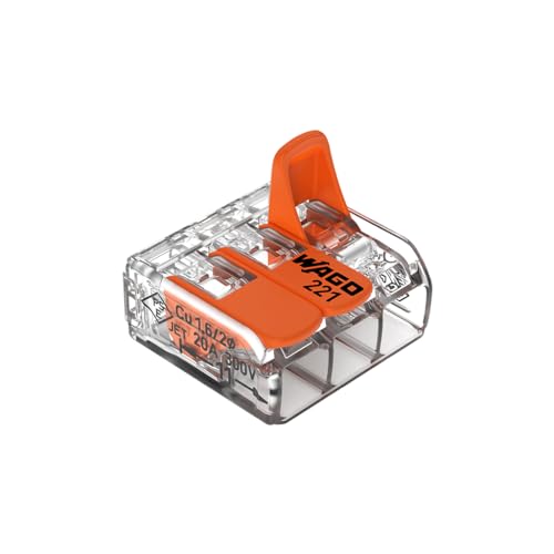 Algopix Similar Product 6 - WAGO 50x 221413 Electrical Wire Block