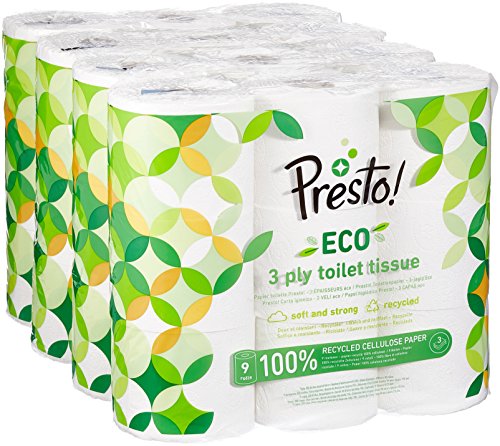 Algopix Similar Product 3 - Amazon Brand  Presto 3Ply ECO Toilet