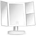 Algopix Similar Product 19 - Fancii Trifold Vanity Mirror with LED