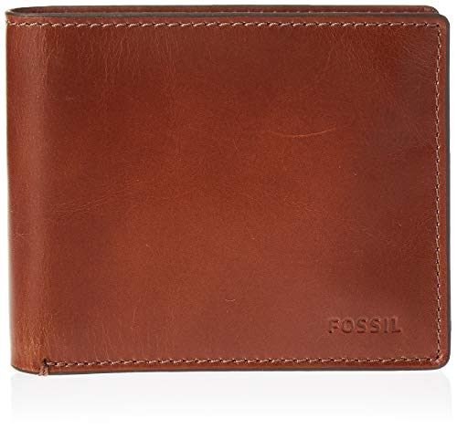Algopix Similar Product 7 - Fossil Mens Hugh Leather RFID blocking