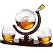 Algopix Similar Product 8 - Whiskey Decanter Globe Set with 2