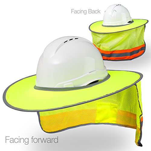 Algopix Similar Product 20 - Hard Hat Sun Shield  High Visibility