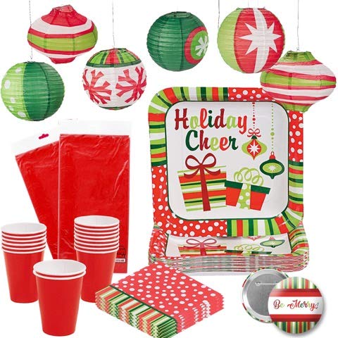 Algopix Similar Product 7 - Christmas Holiday Tableware Disposable