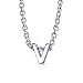 Algopix Similar Product 10 - Tiny Block Letters Alphabet Pendant AZ
