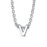 Algopix Similar Product 16 - Tiny Block Letters Alphabet Pendant AZ
