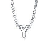 Algopix Similar Product 9 - Tiny Block Letters Alphabet Pendant AZ