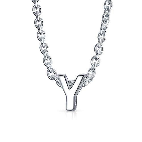 Algopix Similar Product 4 - Tiny Block Letters Alphabet Pendant AZ