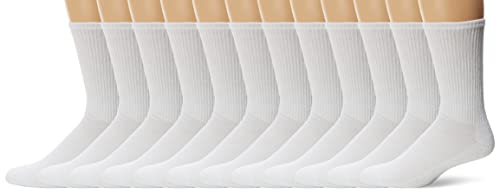 Algopix Similar Product 11 - Gildan Mens Stretch Cotton Crew Socks