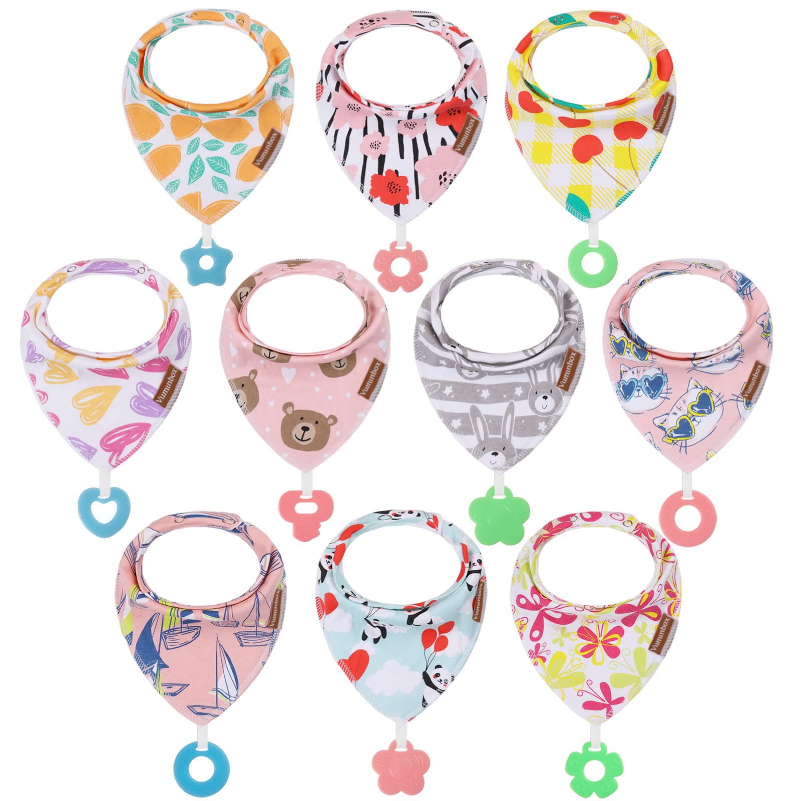 Algopix Similar Product 12 - vuminbox Baby Bandana Drool Bibs and