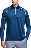 Algopix Similar Product 11 - TSLA Mens 14 Zip Pullover Long Sleeve
