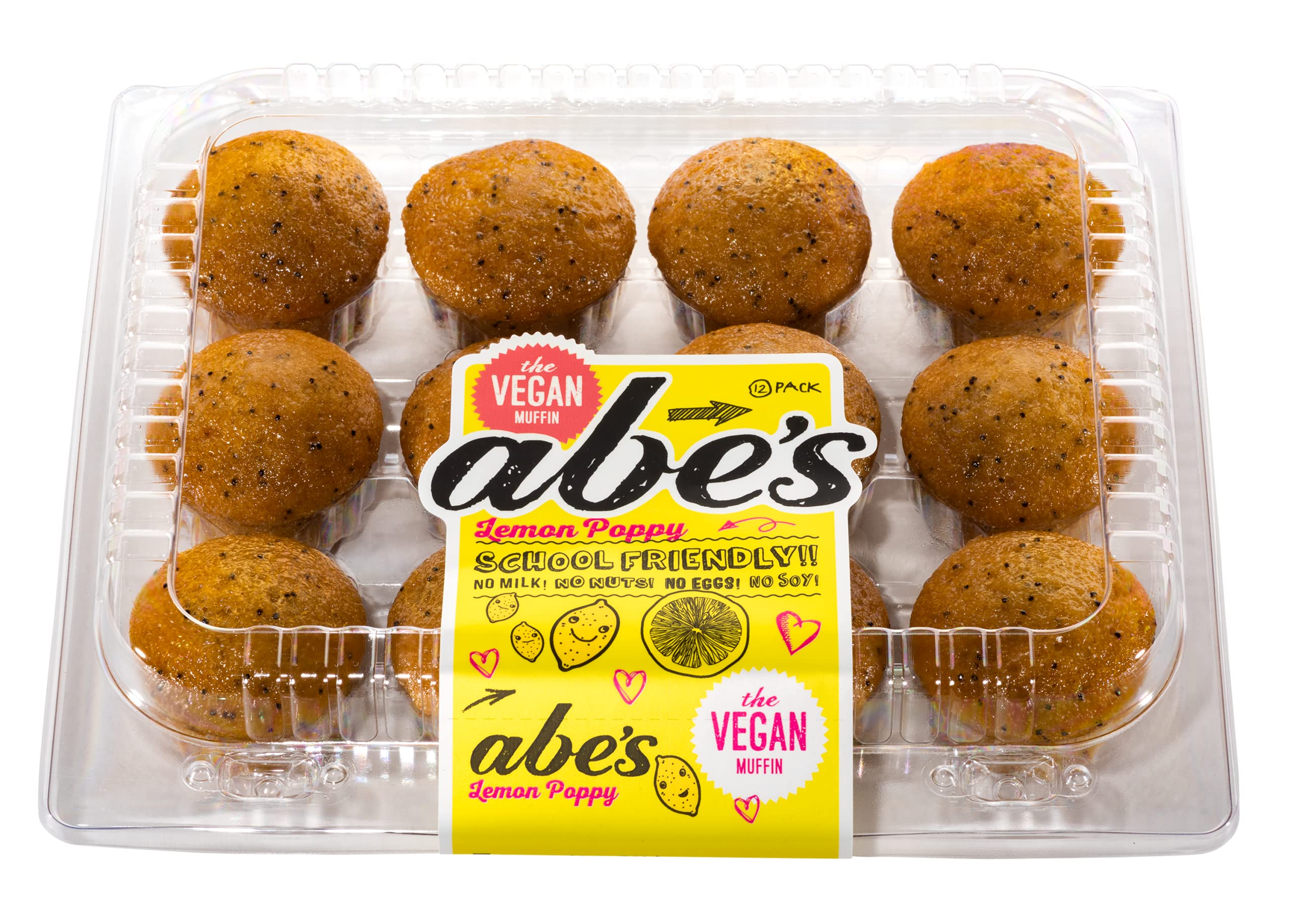 Algopix Similar Product 7 - Abes Vegan Lemon Poppy Mini Muffins