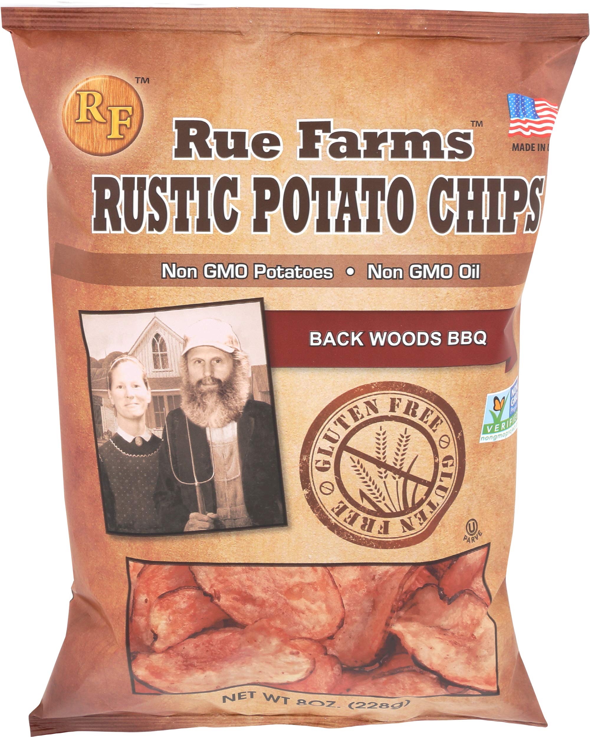 Algopix Similar Product 1 - RUE FARMS Backwoods Bbq Potato Chips 8
