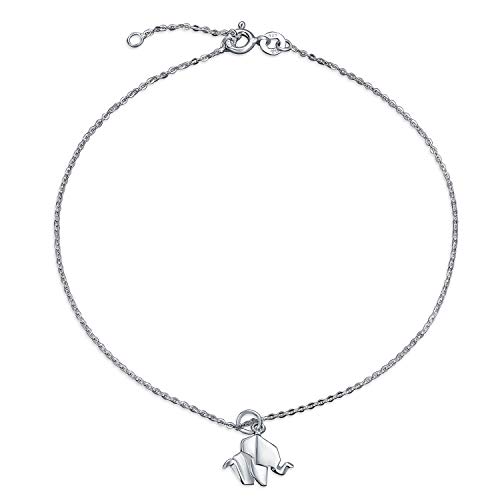 Algopix Similar Product 5 - Origami Small Lucky Elephant Anklet